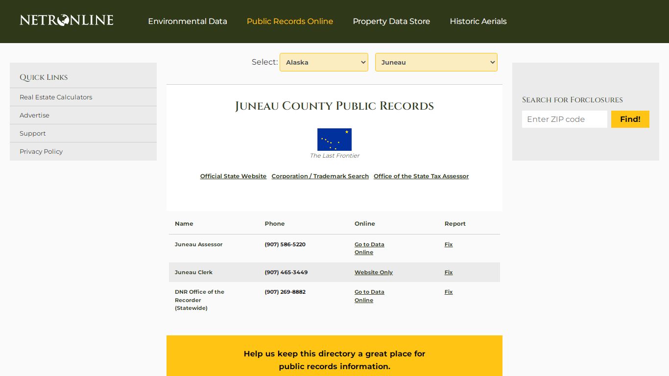 Juneau County Public Records - NETROnline.com